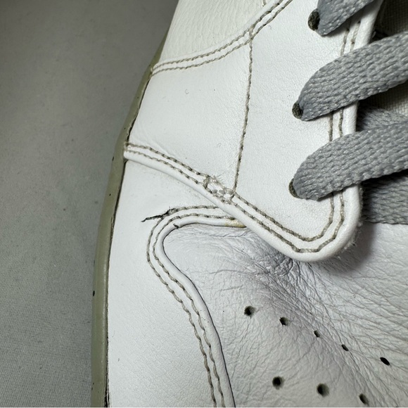 Nike Air Jordan 1 Mid Athletic Shoes - White Cement - Men's size 12 - Picture 14 of 16